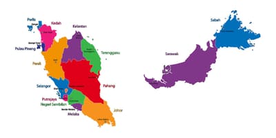Քարտեզ Մալայզիայի քարտեզի նկարները