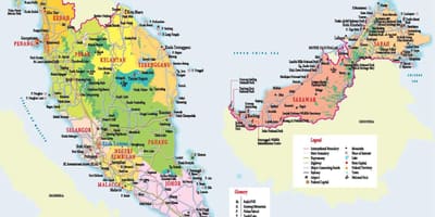 Մալայզիա վայրերի քարտեզ