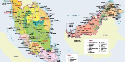 Տուրիստական քարտեզ Մալայզիայի