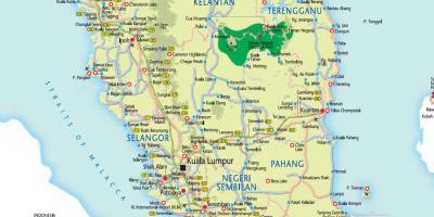 Մալայզիայի Կուալա Լումպուր քարտեզի վրա